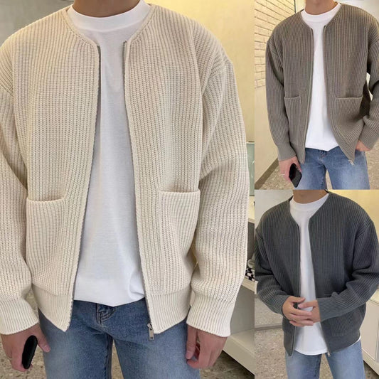 Comfortable Men’s Zip Cardigan for All Seasons