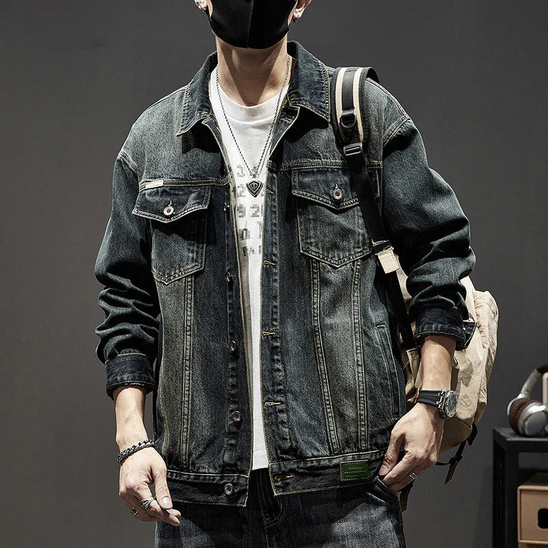 Heavy Industry Retro Denim Jacket Men - The Velcrow
