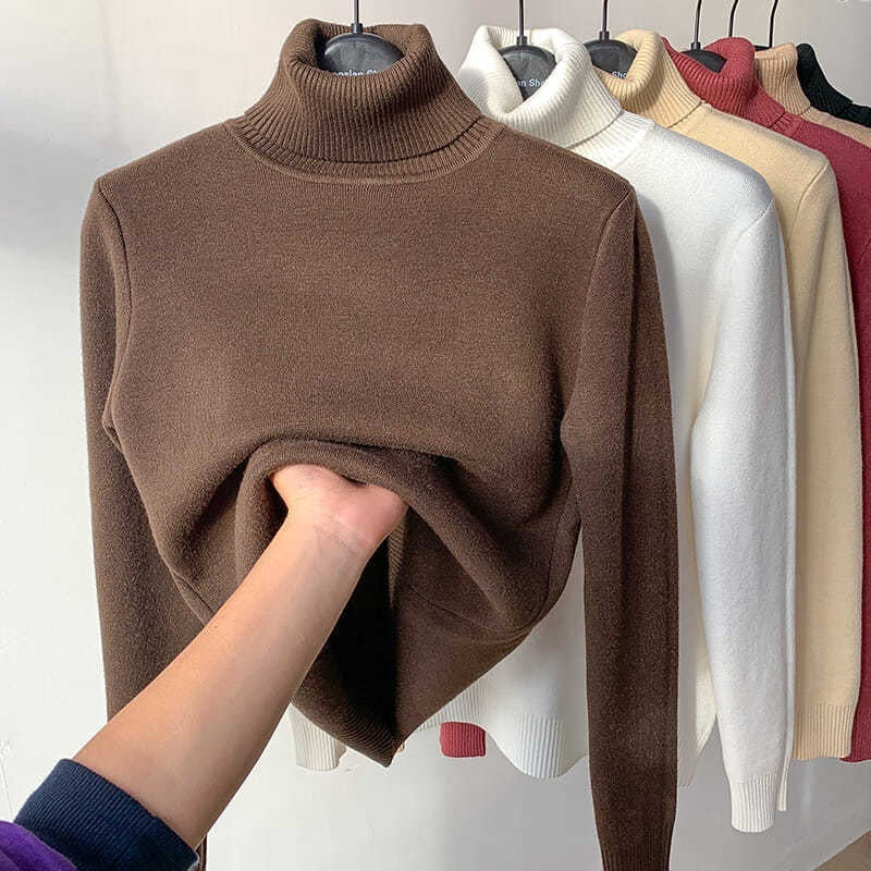 Women’s Fleece Turtleneck Sweater