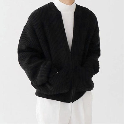 Comfortable Men’s Zip Cardigan for All Seasons