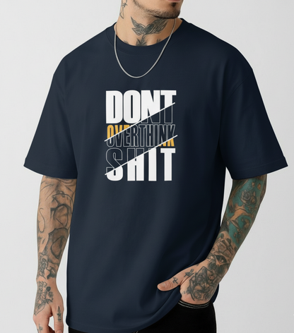 Premium Organic Cotton Oversized High Neck Tee – Unisex Minimalist Style