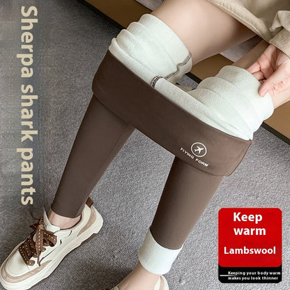 Women Autumn Winter Skinny Shark Pants