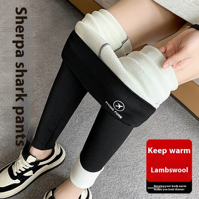 Women Autumn Winter Skinny Shark Pants