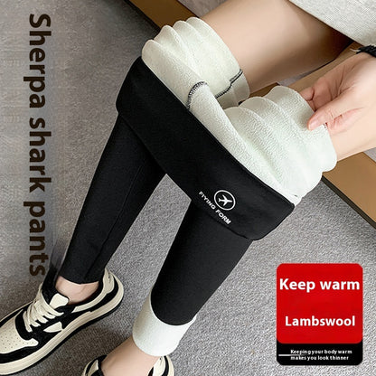 Women Autumn Winter Skinny Shark Pants