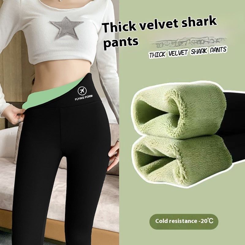 Women Autumn Winter Skinny Shark Pants