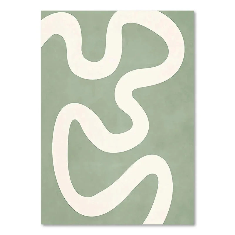 Green Plant Decorative Wall Painting – Modern Botanical Art for Home & Office Décor