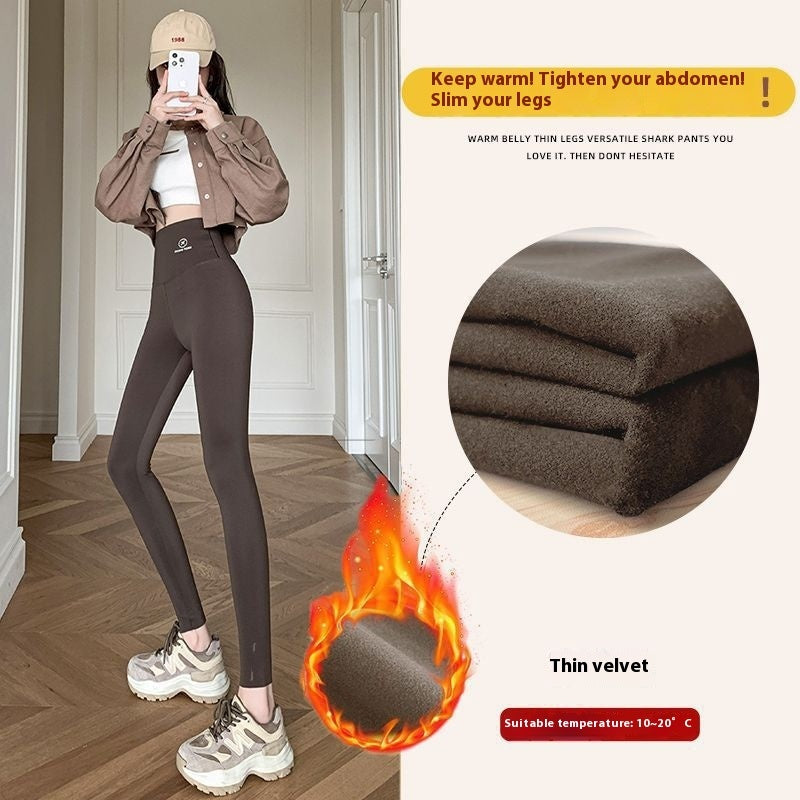 Women Autumn Winter Skinny Shark Pants