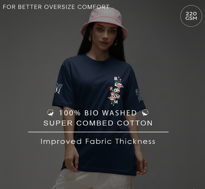 Unisex organic oversized high neck t-shirt